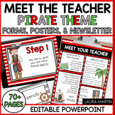 Meet the Teacher Open House EDITABLE templates Pirates The