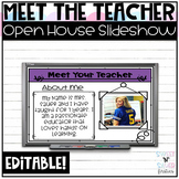 Meet the Teacher & Open House Editable Teacher Slideshow 