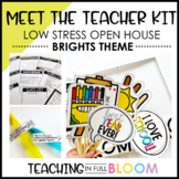 Meet the Teacher Open House Kit [EDITABLE] - Bright Theme