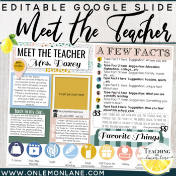 Preview of Meet the Teacher Open House Parent form Editable Template Google Back to School