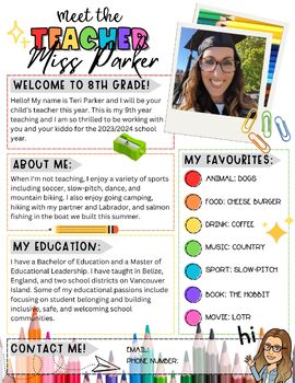 Preview of Meet the Teacher-Parent Newsletter-Back to School Resource Pack-Digital Download