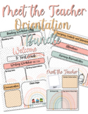 Meet the Teacher Orientation Bundle -  Pastel Rainbow Boho Theme
