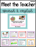 Meet the Teacher PowerPoint (EDITABLE English & Spanish*) 