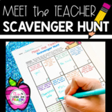 Meet the Teacher Scavenger Hunt Editable | Back to School 