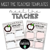 Meet the Teacher Single Page Templates for Print or Google
