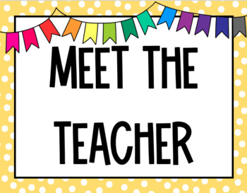 Preview of Meet the Teacher Slides. Editable Resouce