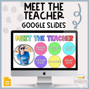Preview of Meet the Teacher Slides || Virtual Open House Slides || Google Slides