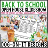 Meet the Teacher Slideshow Editable Back to School Open Ho