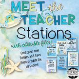 Meet the Teacher Stations - Under the Sea ~Editable