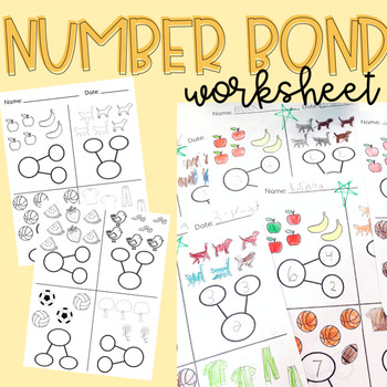 Preview of Number Bond Worksheet