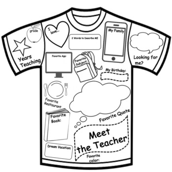 Meet the Teacher T-Shirt - Back to School - Share with Students & Parents