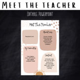 Meet the Teacher Template