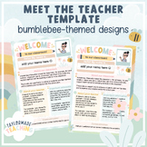Meet the Teacher Template | Bumblebee Designs