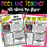 Meet the Teacher Template EDITABLE (Back to School Flyer)