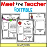 Meet the Teacher Template Editable