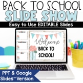 Meet the Teacher Night Editable Google Slides Back to Scho