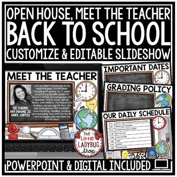 Meet the Teacher Template, Editable Flip Book