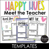 Meet the Teacher Template Editable - Bright - Happy Hues