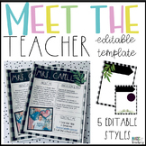 Meet the Teacher Template Editable Farmhouse Theme