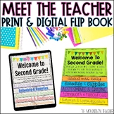 Editable Meet the Teacher Template Flip Book for Back to S