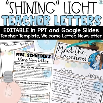 Preview of Meet the Teacher Template Editable Google  Farmhouse Welcome Letter