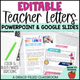 Meet the Teacher Template Editable Letters