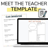 Meet the Teacher Template Editable | Meet the Teacher Lett