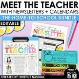 Meet the Teacher | Weekly Monthly Newsletter Calendar Pare