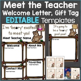 Meet the Teacher Template Editable Print & Digital Bear Theme