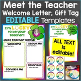 Meet the Teacher Template Editable Print & Digital Lucky Theme