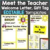 Meet the Teacher Template Editable Print & Digital Summer 