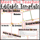 Meet the Teacher Template Editable - Retro Daisy Smileys