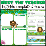 Meet the Teacher Template Editable and Student Forms
