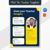 Meet the Teacher Template, Editable in Canva & PowerPoint,
