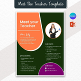 Meet the Teacher Template, Perfect for Elementary & Kinder