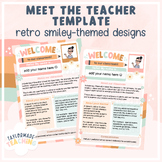 Meet the Teacher Template | Retro Smiley Designs