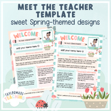 Meet the Teacher Template | Sweet Spring Designs