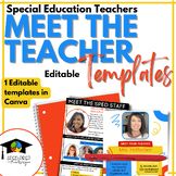Meet the Teacher Template for Special Education Teachers