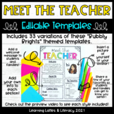 Meet the Teacher Templates Back to School Open House Begin