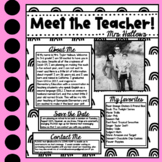 Meet the Teacher/ Welcome Back Letter and Supply List Temp