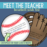Meet the Teacher Wish List | Open House Baseball Supply Re