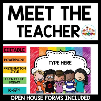 Preview of Meet the Teacher and Open House Forms