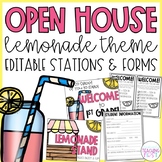 Meet the Teacher and Open House Lemonade Theme EDITABLE an