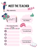 Meet the Teacher and Supplies Handout - Outline