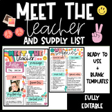 Meet the Teacher and Supply List {Groovy Theme}