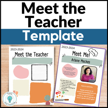 Preview of Meet the Teacher Template for Family and Consumer Science - FCS - Culinary Arts