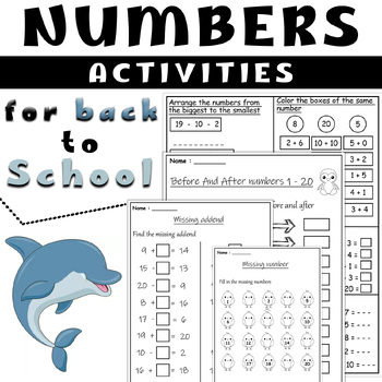 Preview of Meet the Teacher  | numbers (1-20)  | back to school activities