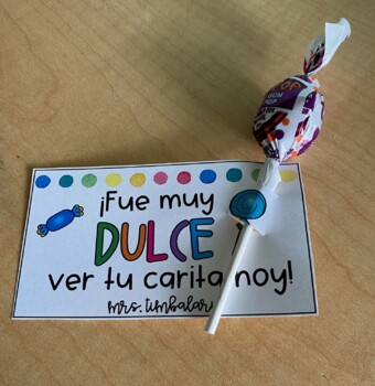 Preview of Meet the teacher Bilingual Student Gift Tags