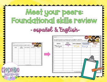 Preview of Meet your peers: Foundational Skills Review