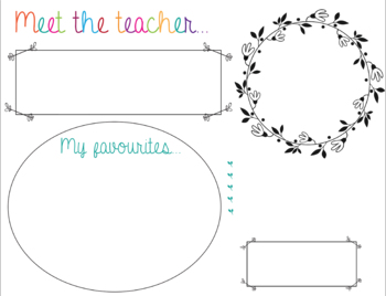 Preview of Meet your teacher template